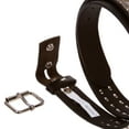 thumbnail image 2 of 1 1/4" (33 mm) Snap On Two Row Punk Rock Star Silver Studded Leather Belt, 2 of 2