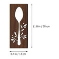 thumbnail image 6 of Chidian 1 Set Wooden Fork Spoon Cutter Sign Wall Decor Cutout Wall Decor for Home Dining Room Restaurant, 6 of 10