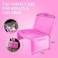 thumbnail image 2 of MAVOCRAFT Folding Lap Desk, Laptop Desk, Breakfast Table, Bed Table, Serving Tray, (Pink), 2 of 7