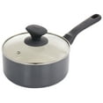 thumbnail image 4 of Spice by Tia Mowry Savory Saffron 7 Piece Ceramic Nonstick Aluminum Cookware Set with Nylon Utensils in Grey, 4 of 10