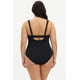 thumbnail image 3 of Traje de baño con detalle de mesh Roman Fashion /Tallas Extras, W-12 (Negro) negro 40, 3 of 6