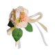 thumbnail image 2 of Pulsera de ramillete de muñeca, flor de muñeca de mano de cinta, ramillete de flores de muñeca de boda para de boda , champán BLESIY Ramillete de muñeca, 2 of 8