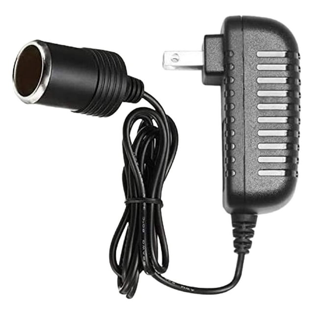 Lesleyye Convertidor de CA a CC 12 V, 2 A, 24 W, enchufe de mechero de coche, adaptador de corriente de 110-240 V a 12 V CA/CC