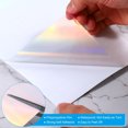 thumbnail image 3 of 20 Sheets Holographic Sticker Paper,Bexikou A4 Size Vinyl Lamination Stickers Film,Waterproof Clear Overlay Lamination Sticker Paper Clear Holographic Laminate Sheet for Photo for DIY Craft, 3 of 7