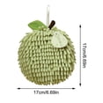 thumbnail image 3 of Eco-Friendly Apple-Shaped Microfiber Cleaning Sponge with Hanging Loop for Kitchen and Bathroom, 3 of 3