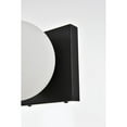 thumbnail image 4 of Living District Jaylin 1-Light Iron & Glass Bath Sconce in Black/Frosted White, 4 of 6