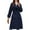 Blue, variant on ZQUUVOU Women's Double Breasted Pea Coat Notch Collar Long Sleeve Jacket with Pockets Warm Fall Fashion Outerwear Tops Black