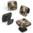 thumbnail image 2 of 4 Pcs Cabinet Handle Drawer Pulls Elephant Knobs with Screws Square Furniture Office Cabinet Knob Decoration, 2 of 7