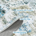 thumbnail image 4 of Garvee 8'x10' Vintage Area Rug Traditional Rug Low Pile Distressed Rug Soft Foldable Accent Rugs for Dining Room Home Office, Blue, 4 of 7