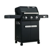 Monument Grills Mesa 3-Burner Black Propane Gas Grill with Clear View Lid and LED Controls