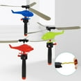 thumbnail image 6 of Musatteng Pull-String Helicopter Toy - 25cm Outdoor/Indoor Flying Toys for Kids 6+, Mechanical STEM Learning Toys with Safe ABS for Boys Girls Birthday Gifts, 6 of 8