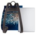thumbnail image 3 of Fotbe White Jellyfish Dansing in the Ocean Mochila Bolso con Estampado para Mujer, Mochila Antirrobo de Nylon Impermeable, Bolsa Ligera de Hombro, 3 of 4