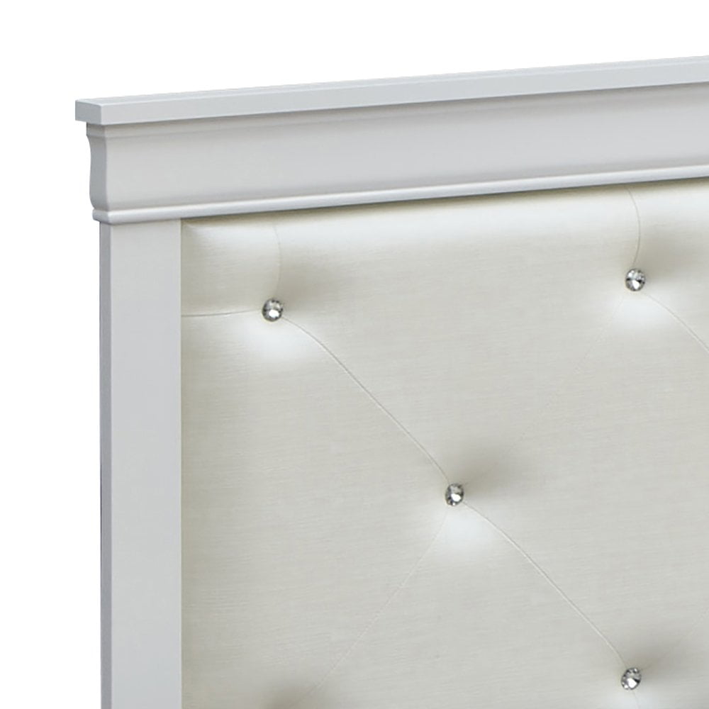 Glory Furniture Lorana Twin Bed in White Color