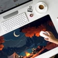 thumbnail image 5 of Cute Forest Desk Mat Large Mouse Pad Big Lofi Camping Outdoors Desk Pad Gaming Mousepad XXL Cartoon Anime Nature Aesthetic Extended Computer Laptop Keyboard Mouse Mat 31.5''''X15.7'''' Deskmat, 5 of 6
