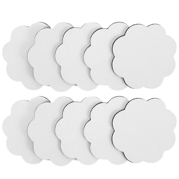 Minkissy Blank Coasters 30pcs Plastic DIY Creative Users Office