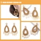 thumbnail image 2 of 2 pares de pendientes bohemios de concha tejida a mano, estilo vintage, con forma de lágrima, con gotas de agua huecas, joyería de verano, pendientes colgantes para mujer, 2 of 8