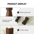 thumbnail image 6 of unbranded  2 Pcs Tealight Wooden Candle Holder Centerpieces for Table Decoration, 6 of 8