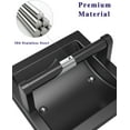 thumbnail image 4 of Toilet Paper Holder 2 Pack, Recessed Pivoting Toilet Paper Holder Wall Mount Stainless Steel for Large Rolls in Bathroom (Matte Black), 4 of 8