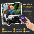 thumbnail image 5 of 24V Ride On Jeep Car, Toddler Ride On Toys w/Parents Remote Control, One Seat Electric Car for Kids 2-4 with 4-Wheel Suspension, Bluetooth, Music, 1.86-3.11MPH Adjustable Speed, White, 5 of 7