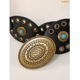 thumbnail image 4 of WHIPPY Women's Western Belt for Dresses Cowgirl Country Wide Belts Vintage Leather Belt for Jeans, 4 of 6