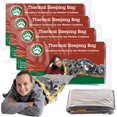 thumbnail image 1 of Emergency Thermal Sleeping Bags Weatherproof Mylar Disaster Survival Bivouac | 7 ft x 3 ft | Compact Lightweight Shelter Signal Reflective Utility | Premium Prepper, 1 of 5