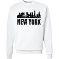 thumbnail image 2 of Inktastic New York Skyline Grunge Adult Sweatshirt, 2 of 4