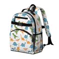thumbnail image 2 of White Realistic Dinosaurs Pattern Cute School Backpack Bag for School with Padded Back and Adjustable Shoulder Straps 15.25"x11.5"x5.25", 2 of 5