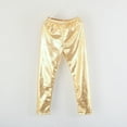 thumbnail image 2 of New Little Girls' Metallic Color Shiny Stretch Leggings Ballet Toddler Pants Trouser for 2-10 Years, 2 of 7