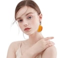 thumbnail image 4 of QIQUWOHUL Simulation Lemon Corner Fruit Earrings Earrings Party Holiday Beach Earrings Earrings, 4 of 4
