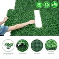 thumbnail image 4 of Hawsaiy 12 Pcs 20"x20" Artificial Boxwood Grass Wall Panels with Zip Ties, Privacy Fence Screen for Garden, Yard, Backdrop & Wall Decor, 4 of 10