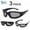 57442852-Grey, variant on 3 Pack Motorcycle Riding Glasses Sports Goggles Wind Resistant Eye Protection Cycling Sunglasses for Men Women with Interchangeable Lenses