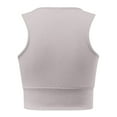 thumbnail image 4 of JAKANYQ Womens Camisole Sexy Sleeveless Solid Ribbed Tank Top Vest Shirt Ultra Soft & Stretchy Wear Simple Stretchy, 4 of 5
