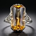 thumbnail image 6 of Geometric Hollow Carved Alloy Ring Eye Catching Electroplated For Women Everyday Wear Fashion Jewelry Gift Gems, 6 of 6