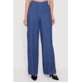 thumbnail image 3 of Women's High Waisted Wide Leg Chambray Pants, 3 of 4
