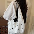 thumbnail image 6 of Hsqqdc Polka Dot Pattern Shoulder Bag, Large Capacity Casual Tote Hasp Handbag, 6 of 7