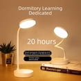 thumbnail image 4 of Student-Focused Eye-Caring LED Reading Lamp with Creative Design - Rechargeable & Plug-in Dual Mode, 3 Color Modes & Stepless Dimming, Portable Dormitory Study Light with Data Cable, Ideal for Bulk, 4 of 6