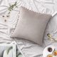 thumbnail image 2 of 2-pack velvet pillowcases with pompom decorative pillow covers., 2 of 5