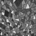 thumbnail image 1 of Ahgly Company Machine Washable Indoor Square Transitional Iridium Black Area Rugs, 6' Square, 1 of 7