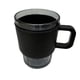 thumbnail image 2 of Juego de 4 tazas de vidrio BRANG 420 ml con cubierta y agarradera de plástico diseño moderno, 2 of 4