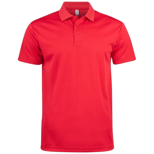 Clique - Polo Basic Active para Adultos Unisex (Rojo)