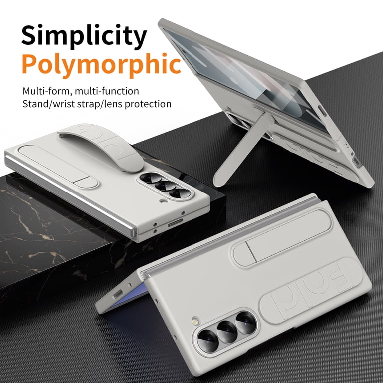 for Samsung Galaxy Z Fold 6 Case, Stylish Wristband Kickstand