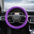 thumbnail image 6 of Eoozwa Elastic Fuzzy Steering Wheel Cover, Soft Steering Wheel Protector for Warm Winter, Anti-Slip Fluffy Car Wheel Covers, Universal Car Interior Decor Accessories for Women Men, 6 of 6