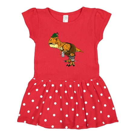 

Inktastic T-Rex King of Oktoberfest Gift Toddler Girl Dress