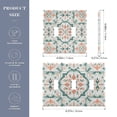 thumbnail image 2 of Yayeee Toggle Light Switch Wall Plate 2-Gang 4.56"x4.48" Decorative Outlet Cover, Green Geometric Pattern, 2 of 7
