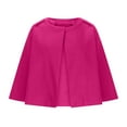 thumbnail image 4 of Quinlirra Jackets for Women 2025 Women's Solid Color Short Lapel Cardigan Top Jacket XXXXXL Hot Pink, 4 of 6
