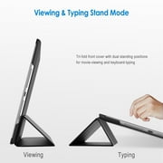 iPad Air 2 Case, SuprJETech® iPad Air 2 Slim-Fit Smart Case Cover for Apple iPad Air 2 (iPad 6) 2014 Model Ultra Slim Lightweight Stand with Smart Cover Auto Wake/Sleep (Black)