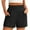 Black, variant on YABCSAZ Women's Shorts Cotton Linen Casual Shorts Summer Casual High Waisted Bermuda Shorts Plus Size Jogging Shorts Soft Comfy Business Work Shorts for Workout Fitness Athletic Shorts Gym Shorts