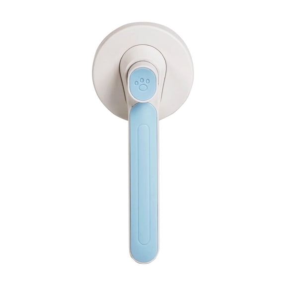 Yonrjhukm Pet Hair Comb, Dog Shedding Brush with Self-Cleaning Feature, Ergonomic Non-Slip Handle, Grooming Tool for Cats, Dogs, and Rabbits, Removes Loose Hair, Tangles, and Dander