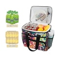 thumbnail image 2 of FORMRS Insulated Cooler Bag 24 Cans Capacity Soft Leakproof Lunch Box with Side Pockets, Green Colorful Circles, 2 of 7