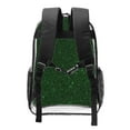 thumbnail image 2 of Gaeub Emerald Green Sparkling Print Clear Backpack ,Clear Transparent Backpack, PVC Bag with Side Pockets,for Concert, Beach, Work, Travel & Sporting, 2 of 7